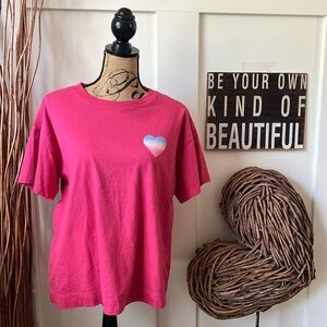 Love Yourself Already Heart Rose Color Short Sleeve Tee Shirt